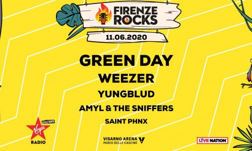 Firenze Rocks 2020: dopo Green Day e Weezer, anche Yungblud, Amyl & The Sniffers e Saint Phnx sul palco l'11 giugno